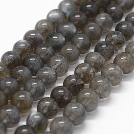 Natural Labradorite Beads Strands, Grade AAA, Round