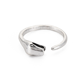 Snake Wrap Alloy Open Cuff Ring for Women, Cadmium Free & Lead Free