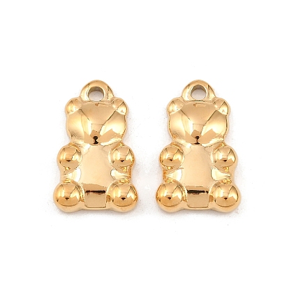 304 подвески из нержавеющей стали, медведь, без свинца и без кадмия, ионное покрытие (ip)