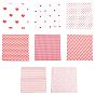 Valentine's Day Pattern Cotton Fabric, for Patchwork, Sewing Tissue to Patchwork, Square
