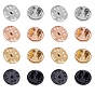 304 accessoires broche en acier inoxydable, badge épinglette papillon dos, placage sous vide pvd