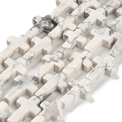 Природные Говлит бисер нитей, крестик