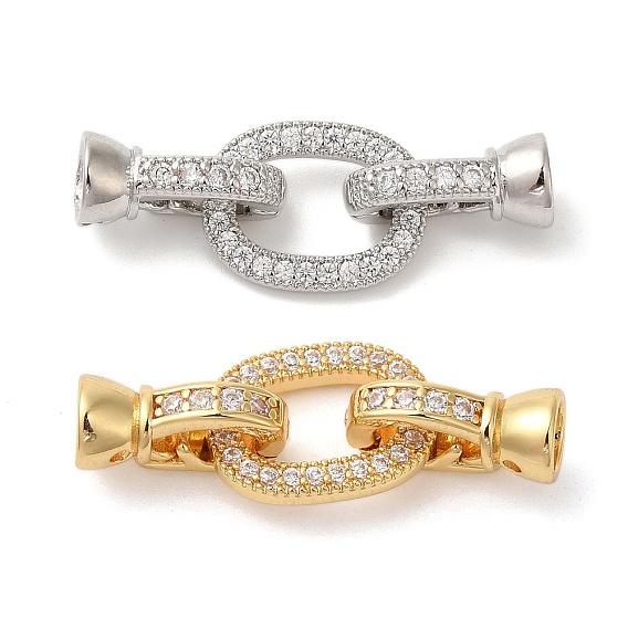 Латунное микропейв, прозрачный кубический цирконий, складные застежки, без кадмия, без никеля и без свинца, долговечный