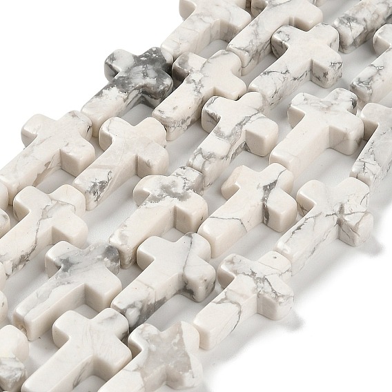 Природные Говлит бисер нитей, крестик