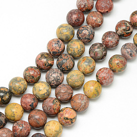 Нити шарик натуральный leopardskin, круглые