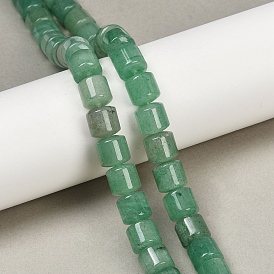 Естественный зеленый авантюрин бисер нитей, колонка