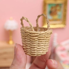 Paper Miniature Ornaments, Micro Landscape Home Dollhouse Accessories, Pretending Prop Decorations, Basket
