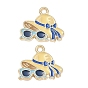 Alloy Enamel Pendants, Glasses & Beach Hat Charms
