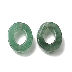 Cadres en perles d'aventurine verte naturelle, ovale