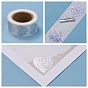 Heart Shaped Laser Stickers Roll, Valentine's Day Sticker Adhesive Label, for Decoration Wedding Party Accessories