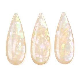 Подвески-ракушки из эпоксидной смолы, слеза