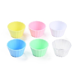 Мини-пластиковая чашка для яичного пирога с имитацией яиц, Миниатюрный пейзаж, кухонная модель, аксессуары для кукольного домика, украшения