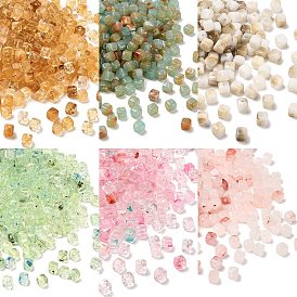 Прозрачные акриловые бусины, кубические