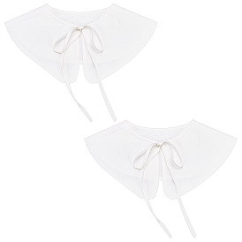 Съемные женские накладные воротники из полиэстера, простая отделка горловины, край аппликации для шитья одежды, аксессуары для одежды diy