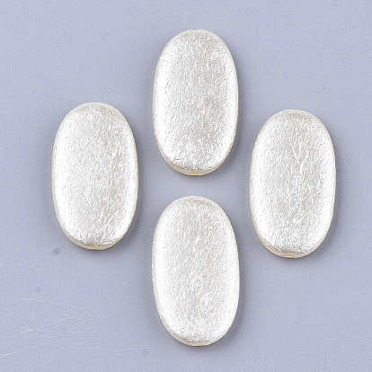 Perles de nacre en plastique ABS, ovale