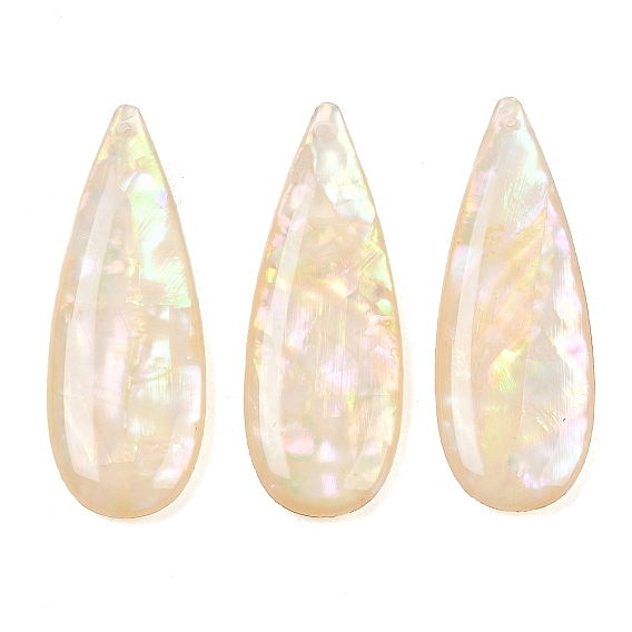 Подвески-ракушки из эпоксидной смолы, слеза