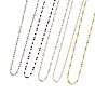 Handmade Glass Seed Beaded Necklaces, with Golden Plated 304 Stainless Steel Lobster Claw Clasps