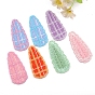 Polyester Teardrop Cabochons, for Hair Accessories Making