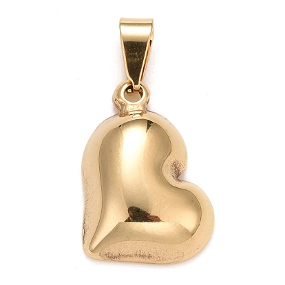 304 Stainless Steel Pendants, Heart