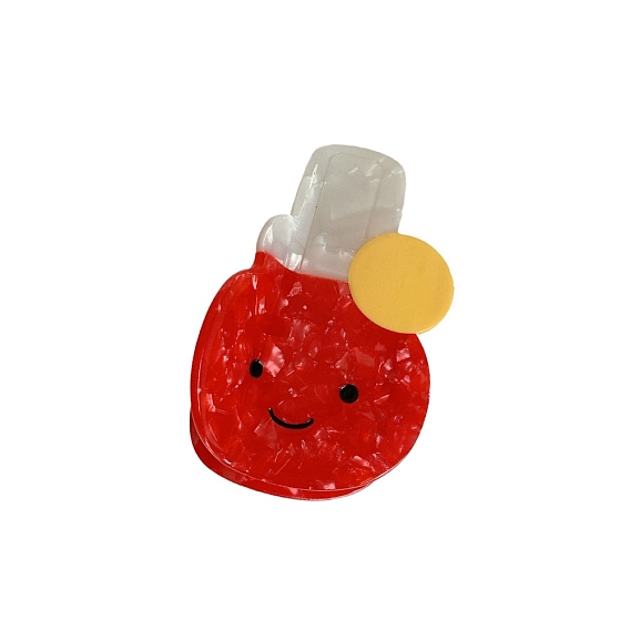 Заколки для волос с когтями из ацетата целлюлозы (смола), теннисная ракетка, аксессуары для волос для женщин и девочек