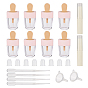 DIY Empty Lip Glaze Bottle, Lip Glaze Tube, Ice Cream, DIY Empty Lipstick Bottle with Cap, Mini Transparent Plastic Funnel Hopper and Pipettes
