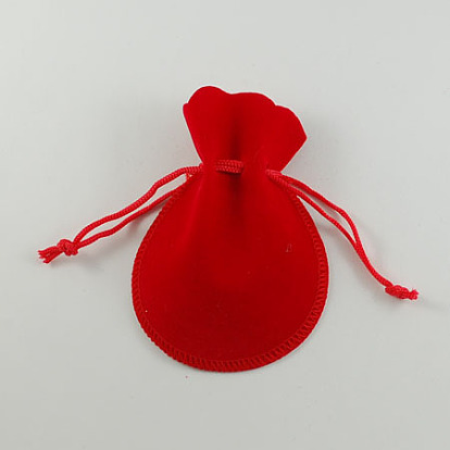 Velvet Bags, Calabash Shape Drawstring Jewelry Pouches