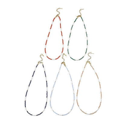 Collares de cuentas de vidrio
