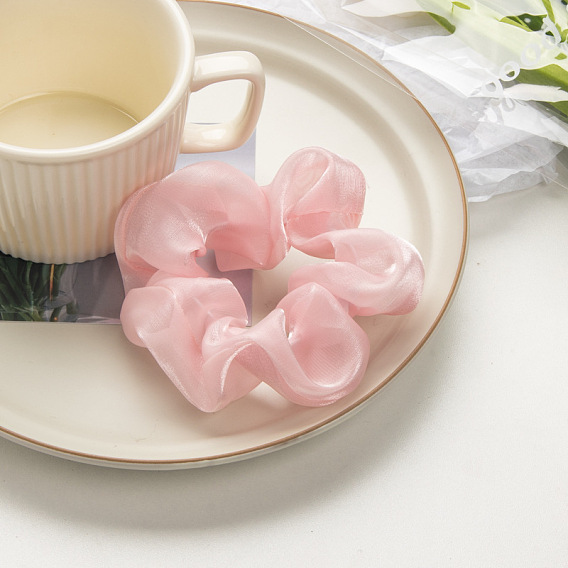 Блестящие атласные резинки для волос для женщин, держатели для косичек и аксессуары для хвостиков