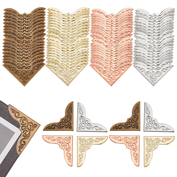 80шт 4 цвета железный треугольный уголок-протектор, охранники покрывают подушку