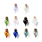 Teardrop Glass Cork Bottles Ornament, Glass Empty Wishing Bottles, DIY Vials for Pendant Decorations