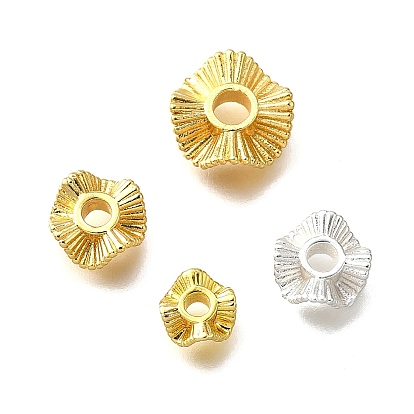 Spacer бисер латунные, волнистая складка