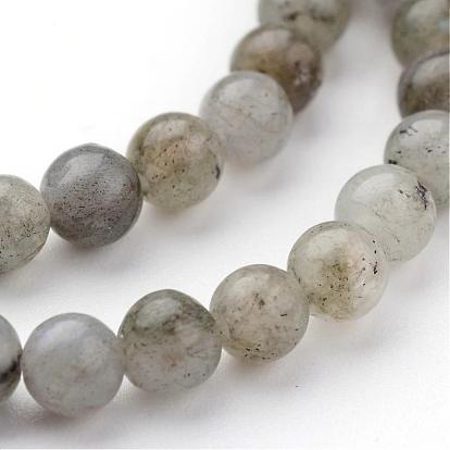 Natural Labradorite Bead Strands, Round