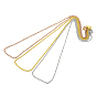 Collares de cadena de cable para mujer de acero inoxidable liso clásico 304 para hombre unisex, con cierre de langosta, 17.7 pulgada (450 mm)
