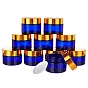 Glass Cream Jar, with PP Screw Cover, Refillable Cosmetic Bottle, Column