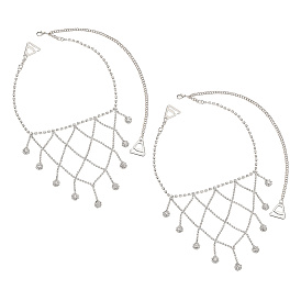 Железный горный хрусталь сексуальный плечевой бюстгальтер цепочка для тела, украшения для тела с треугольными кисточками, Свадебная цепочка на руку, летняя пляжная бикини, плечевые ремни для женщин, невест