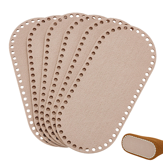 6Pcs Felt Bag Bottom Shaper, Oval