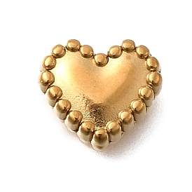 304 из нержавеющей стали бусы, ионное покрытие (ip), сердце