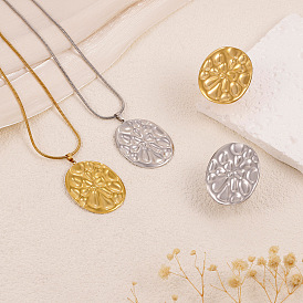 304 Наборы подвесок и колец из нержавеющей стали, овальные