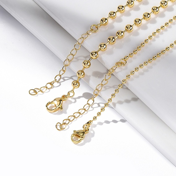 Ожерелья-цепочки из латуни с покрытием стойки для женщин, долговечный, без свинца и без кадмия