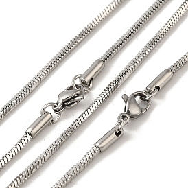 201 Stainless Steel Snake Chain Necklaces for Men