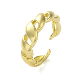 Brass Rings, Real 18K Gold Plated, Chinese Doughnut