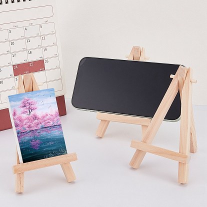 4Pcs Wooden Triangle Easel A-Frame Easel for Painting Photo