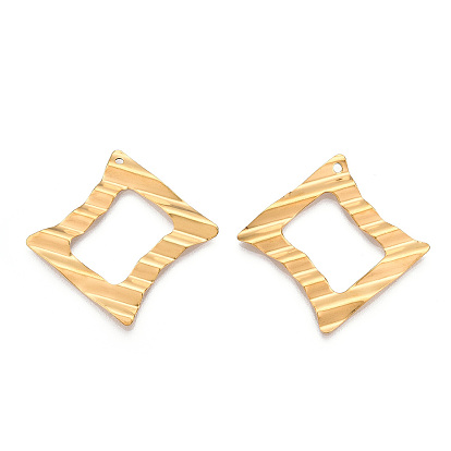 304 подвески из нержавеющей стали, ромбовидный шарм