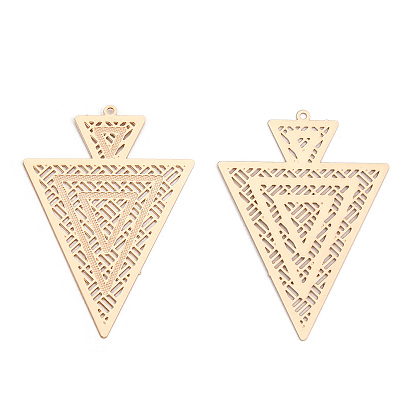 Стойки обшивки латунь филигранные подвески, долговечный, треугольные, без никеля 