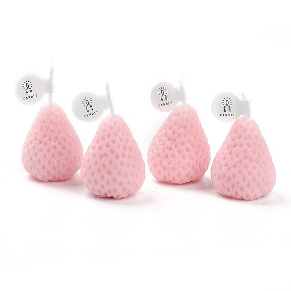Парафиновые свечи для ароматерапии, с коробкой, для украшения свадьбы, вечеринка, рождество и обеты, клубника