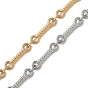 304 Stainless Steel Bar Link Chains, Twisted