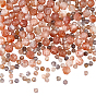 2 hebras 2 estilos hebras de cuentas de piedra lunar natural multicolor y piedra lunar color melocotón, facetados, rondo