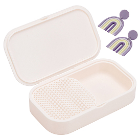 Коробка для хранения порошка полимерной глины PLA с разделителем, прямоугольные