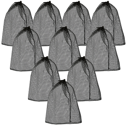 Подарочные пакеты из полиэстера с прямоугольной сеткой, ювелирные изделия сумки на шнурке, для свадебной вечеринки мешки для упаковки конфет