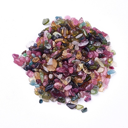 Natural Tourmaline Beads, Undrilled/No Hole, Chips